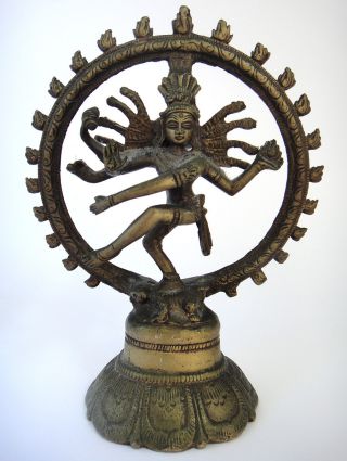 Brass Figurine Of The Hindu Goddess Kali - Circa 1940 photo