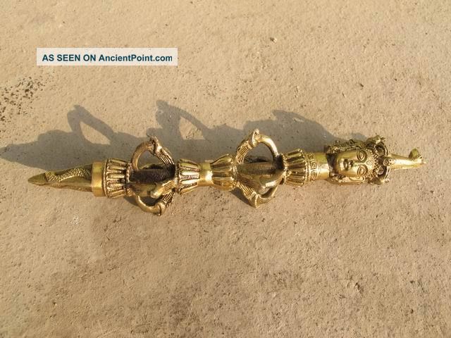 Buddhist/taoist Weapon Copper Chinese Old Ancient Swords photo