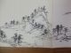 Japanese Indian Ink Drawing Sumie About Mountain Village Paintings & Scrolls photo 4
