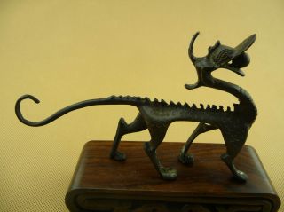 Chinese Classical Bronze Dragon Statue /10 - 041 photo