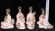 Chinese Rare Porcelain Statue 4 Music Belle Height 12cm Width 8.  8cm Men, Women & Children photo 5