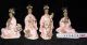 Chinese Rare Porcelain Statue 4 Music Belle Height 12cm Width 8.  8cm Men, Women & Children photo 6