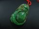 Prefect Chinese Antique Green Jade Pendant/on The Louts Leaf ' Sfish Dragon/08 Necklaces & Pendants photo 1