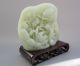 Fine Chinese Hetian Jade Carved Lotus Root Mandarin Duck Statue Other photo 1