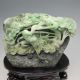 100% Natural Chinese Dushan Jade Hand - Carved Statue - - Crane Nr/pc1874 Other photo 1