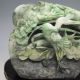 100% Natural Chinese Dushan Jade Hand - Carved Statue - - Crane Nr/pc1874 Other photo 2