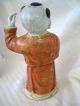 Wonderful Pair Antique Chinese Famille Playing Boy Figures Vases photo 9