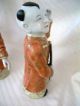 Wonderful Pair Antique Chinese Famille Playing Boy Figures Vases photo 10
