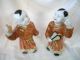 Wonderful Pair Antique Chinese Famille Playing Boy Figures Vases photo 1