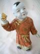 Wonderful Pair Antique Chinese Famille Playing Boy Figures Vases photo 2
