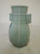 27.  A Chinese Celadon Vase With Handles Late Qing Other photo 4