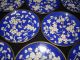 A Set Of 8 Antique Chinese Cloisonné Dishes Plates photo 1