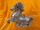 Chinese Copper Old Vivid Running Horse Statue Lifelike Fancy Unique Style 2 Horses photo 7