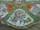 Large Chinese Export Famille Rose Madellion Footed Fruit Bowl Platter Nr Plates photo 8