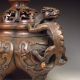 Chinese Bronze Pot & Lid W Dragon & Ming Dynasty Xuan De Mark Nr Pots photo 3