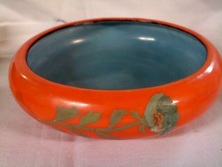 Vintage Oriental Bowl With Painted Flowers - Made In Japan photo