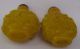2 Pcs Rare Antique Peking Glass Carved Dragons Snuff Bottle Collection Snuff Bottles photo 3