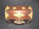 Antique Vintage Oriental Chinese Japanses Wood/ Brass Jewelry Trinkle Box Boxes photo 6