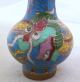 3 Chinese Cloisonne Snuff Bottles W/ Famille Rose,  Dragons & Flower Designs Snuff Bottles photo 6
