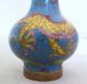 3 Chinese Cloisonne Snuff Bottles W/ Famille Rose,  Dragons & Flower Designs Snuff Bottles photo 7
