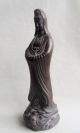 Old Chinese Yixing Violet Arenaceous Goddess Of Mercy Statue Other photo 2