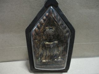 Phra Khun Paen Buddha Wealth Rich Lucky Charm Thai Amulet Pendant photo