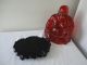 Antique Chinese Amber Or Resin Carving Buddha Budha With Wood Stand Buddha photo 3