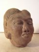 Large Majapahit Terracotta Head Of A Woman 14th Century Statues photo 6
