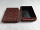 Antique Chinese Carved Cinnabar Boxes photo 3