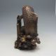 Chinese Bronze Copper Carved Double Carp Jumping Fish Dragon Door Statue Incense Burners photo 4