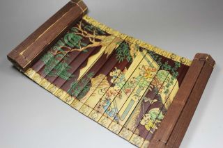 Chinese Old Bamboo Handwork Painting 