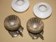 Asian Design Silverplate Cups With Lotus Leaf Bases Glasses & Cups photo 10