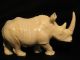 Ox Bone 象牙 Figure Carving Of A Rhino 70 Gram 8.  8 Cm X 4.  3 Cm Excellent Elephants photo 1