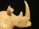 Ox Bone 象牙 Figure Carving Of A Rhino 70 Gram 8.  8 Cm X 4.  3 Cm Excellent Elephants photo 2