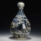 Antique Chinese Style Blue And White Pattern Vase Made At 400 Years Ago 093 Vases photo 9