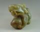Fine Old Chinese Hetian Jade Carved Double Lions And Ball Carving 450g Other photo 2