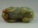 Fine Old Chinese Hetian Jade Carved Double Lions And Ball Carving 450g Other photo 7