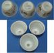 3 Vintage Chinese Porcelain Islamic Design Tea Bowls Golden Palm Trees,  Moon,  Star Glasses & Cups photo 1