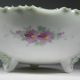 Antique Japanese Bowl Applied Slip Paste Heavy Moriage Green Pink Floral Beads Bowls photo 2