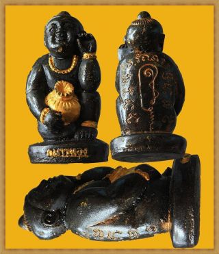 Real Thai Amulet Buddha Pendent Kumarn Tong Lp.  Tae Wat Sarmngarm Be:2545 Rare. photo