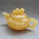 100% Chinese M Topaz Jade Carved Bamboo Teapot + Four Cups Nr Other photo 2