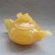 100% Chinese M Topaz Jade Carved Bamboo Teapot + Four Cups Nr Other photo 3