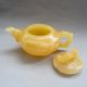 100% Chinese M Topaz Jade Carved Bamboo Teapot + Four Cups Nr Other photo 4