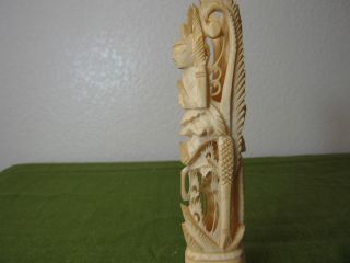 Vintage/antique Asian Ox/camel Bone Carving photo
