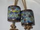 Antique Japanese/chinese Cloisonne Champleve Enamel Tassle Scroll Weights Paintings & Scrolls photo 1