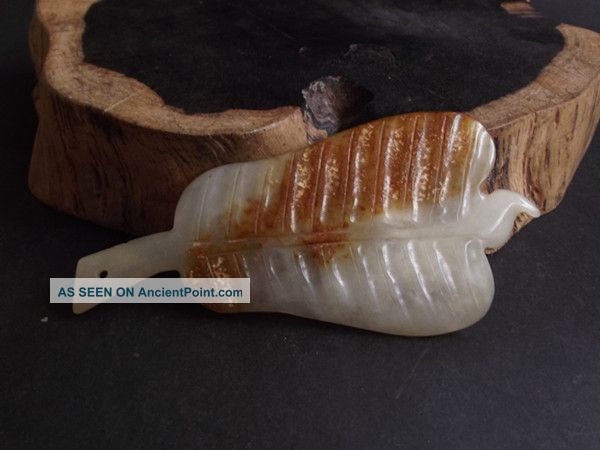 Js570 Rare,  Chinese Old Jade Carved 