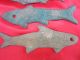 Chinese Bronze Collection Ancient Unique Carving Pendant Fish Shape Kd Other photo 1