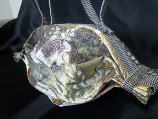 Foldable Pouch - Japanese Kimono Silk Purse High Class Vintage photo