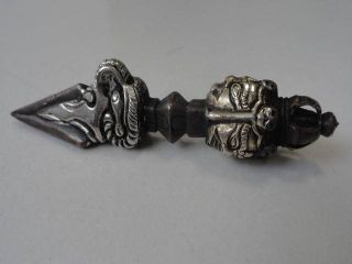 Chinese Bronze Buddhist Or Taoist Instrument Vajra Many Faces Exquisite 16 photo