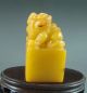 Chinese Shoushan Stone Carved Lion Seal Seals photo 1
